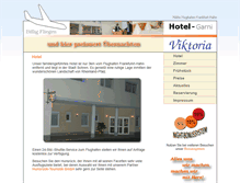 Tablet Screenshot of hotel-garni-viktoria.de